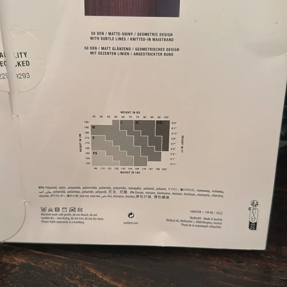 NWT Wolford Geometric Tights